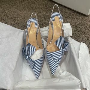 Christian Louboutin Clare Nodo 80 Pat Stripes